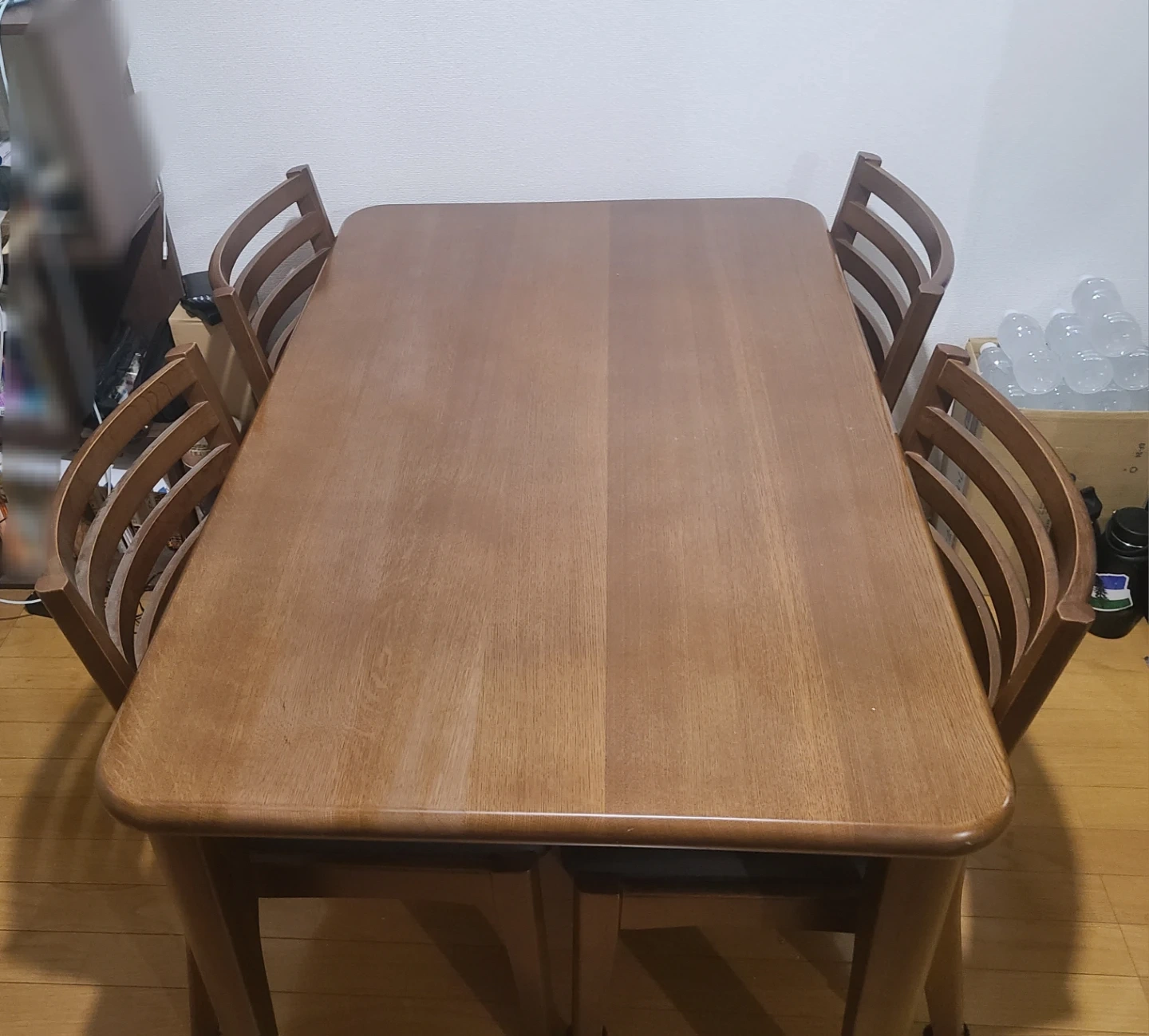 ダイニングテーブル チェア4脚セット 木目