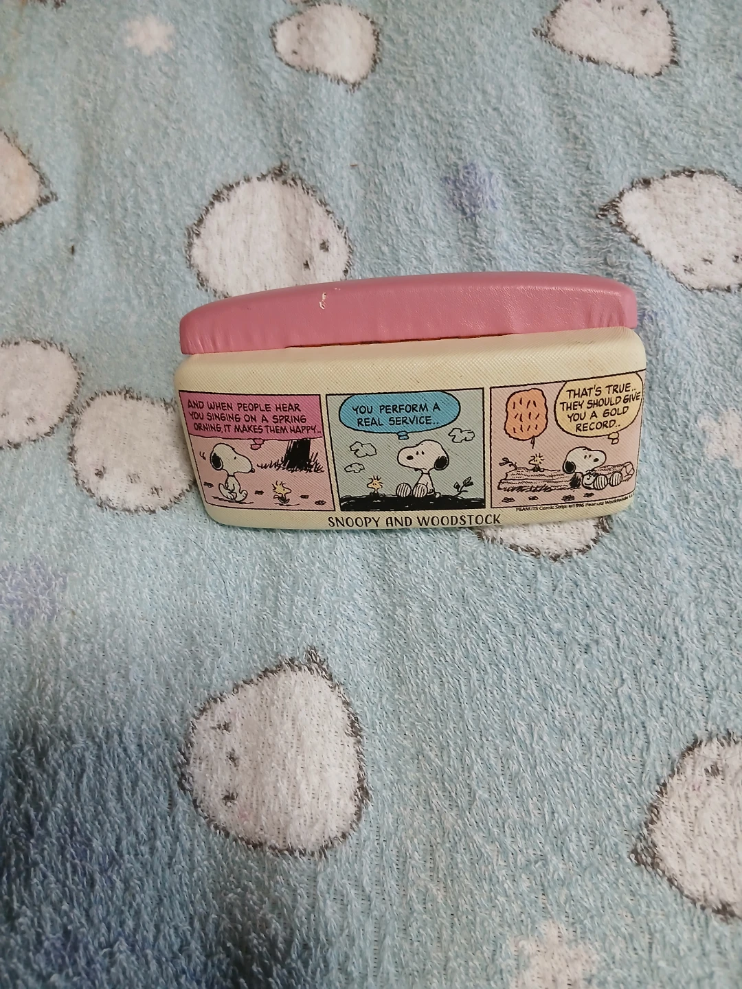 スヌーピー メガネケース ピンク
