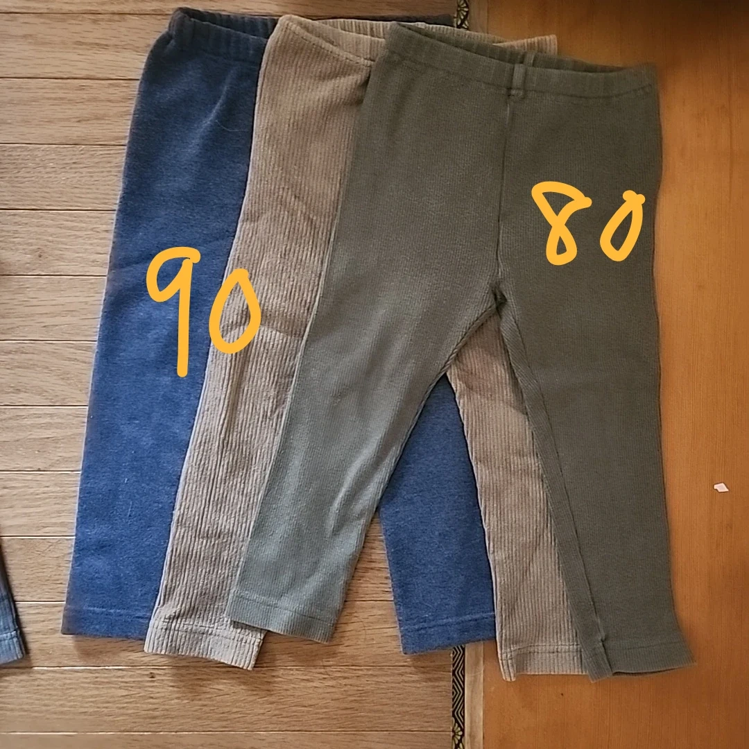 ユニクロ ベビーパンツ 3枚セット 90cm