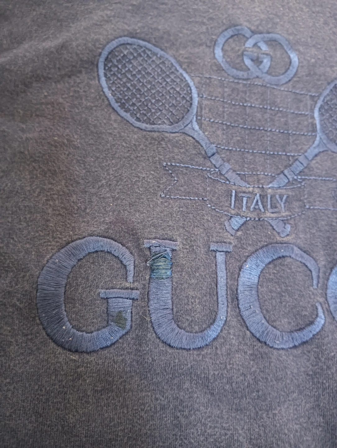 GUCCI グッチ GUCCI TENNIS 刺繍 長袖 ロング Tシャツの写真6枚目