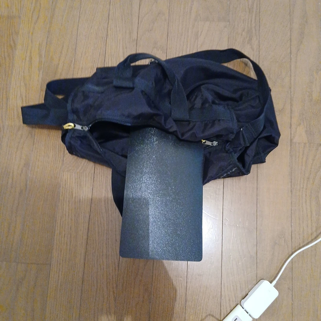 ミチコロンドン ジーンズ 2way ボストンバッグ 黒の写真6枚目