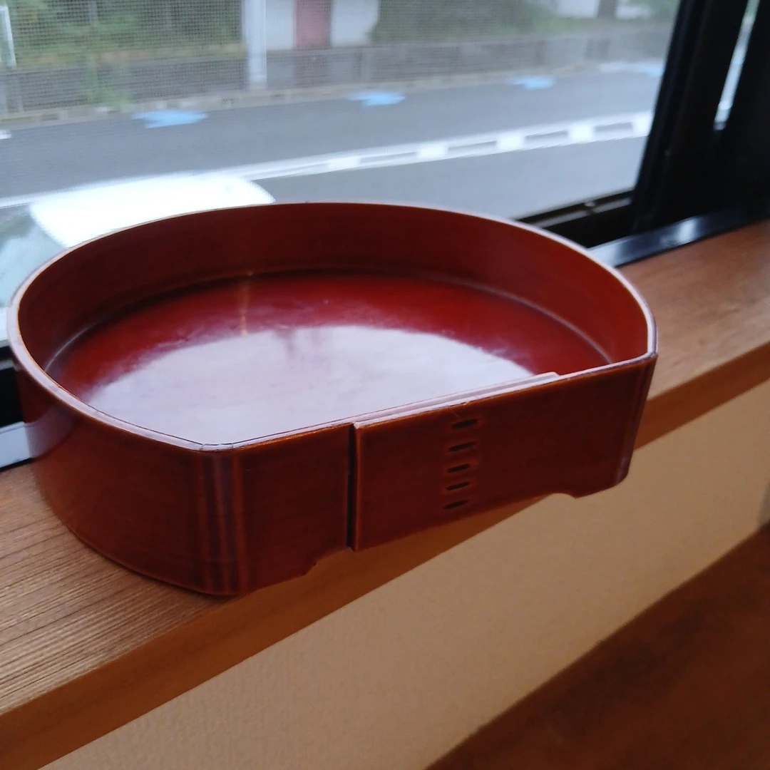 木製 半月盆 懐石盆 盆 漆器の写真3枚目