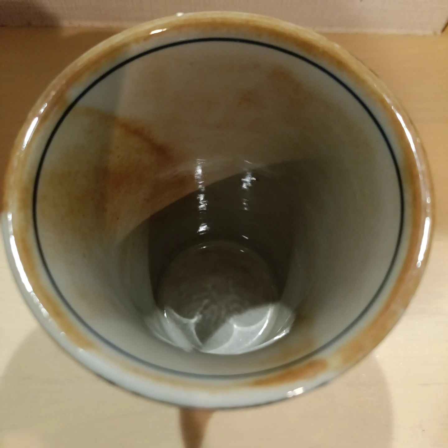 和風ビアグラス 陶器  手描き模様の写真3枚目