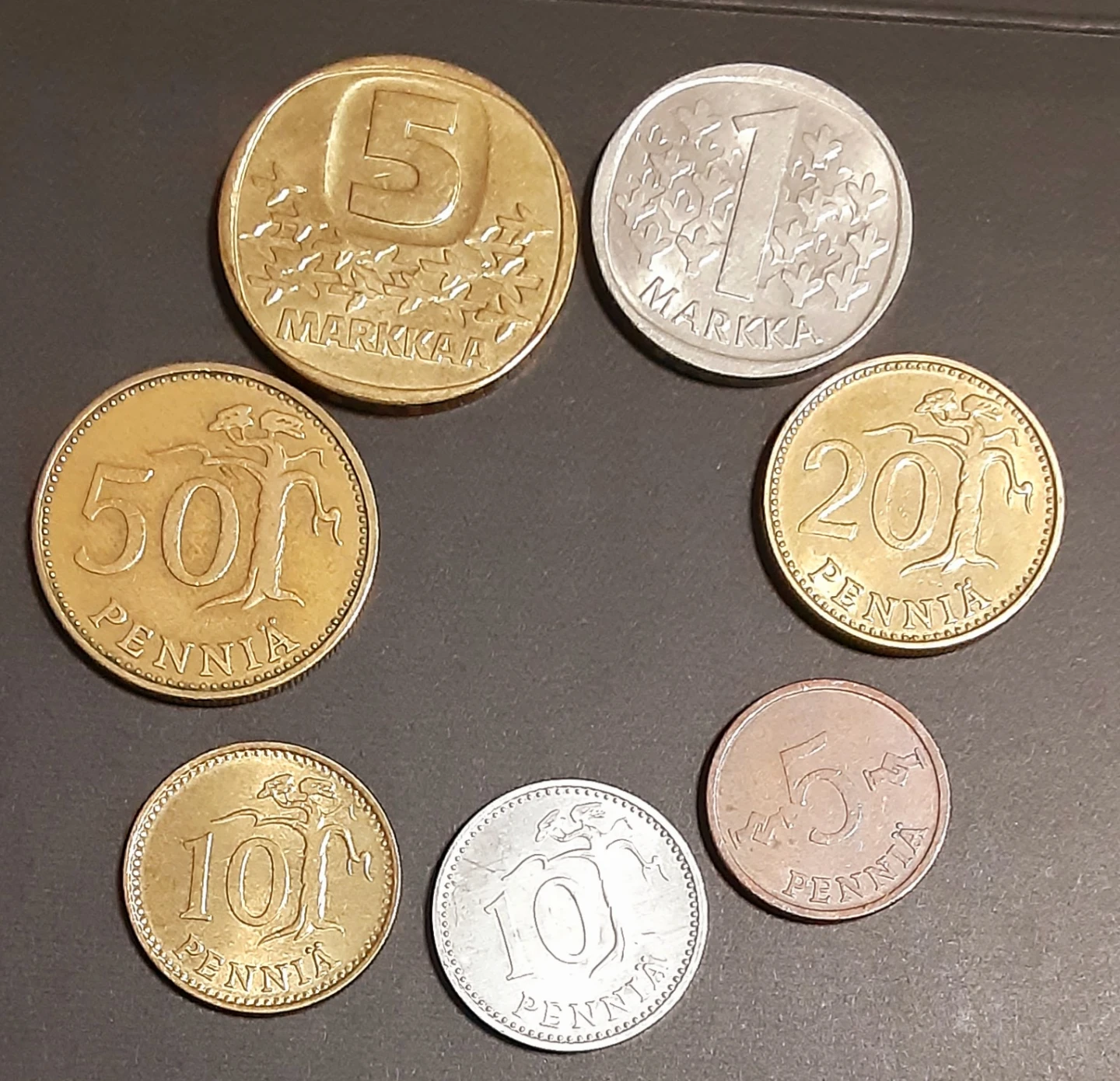 フィンランド旧硬貨マルカ15枚まとめての写真2枚目