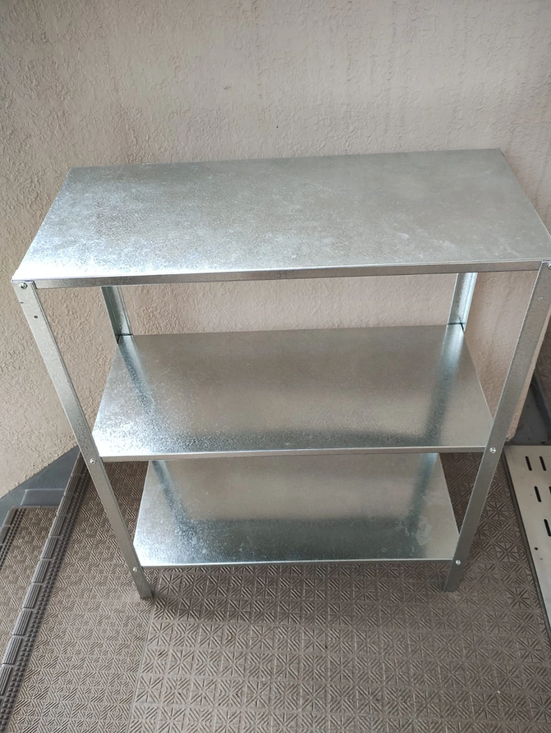 スチール製3段オープンシェルフ