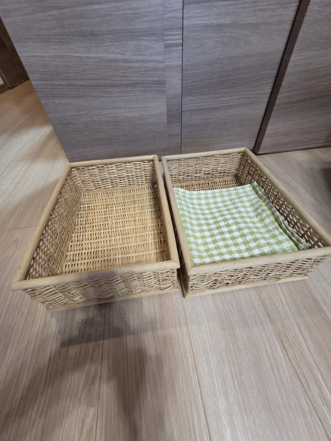 無印良品　重なるカゴ　2つセットの写真4枚目
