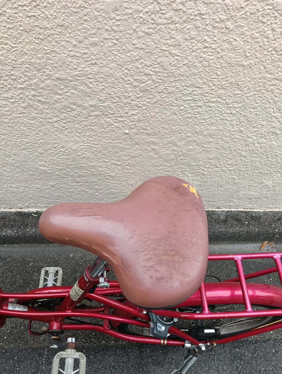 折りたたみ自転車 赤の写真4枚目