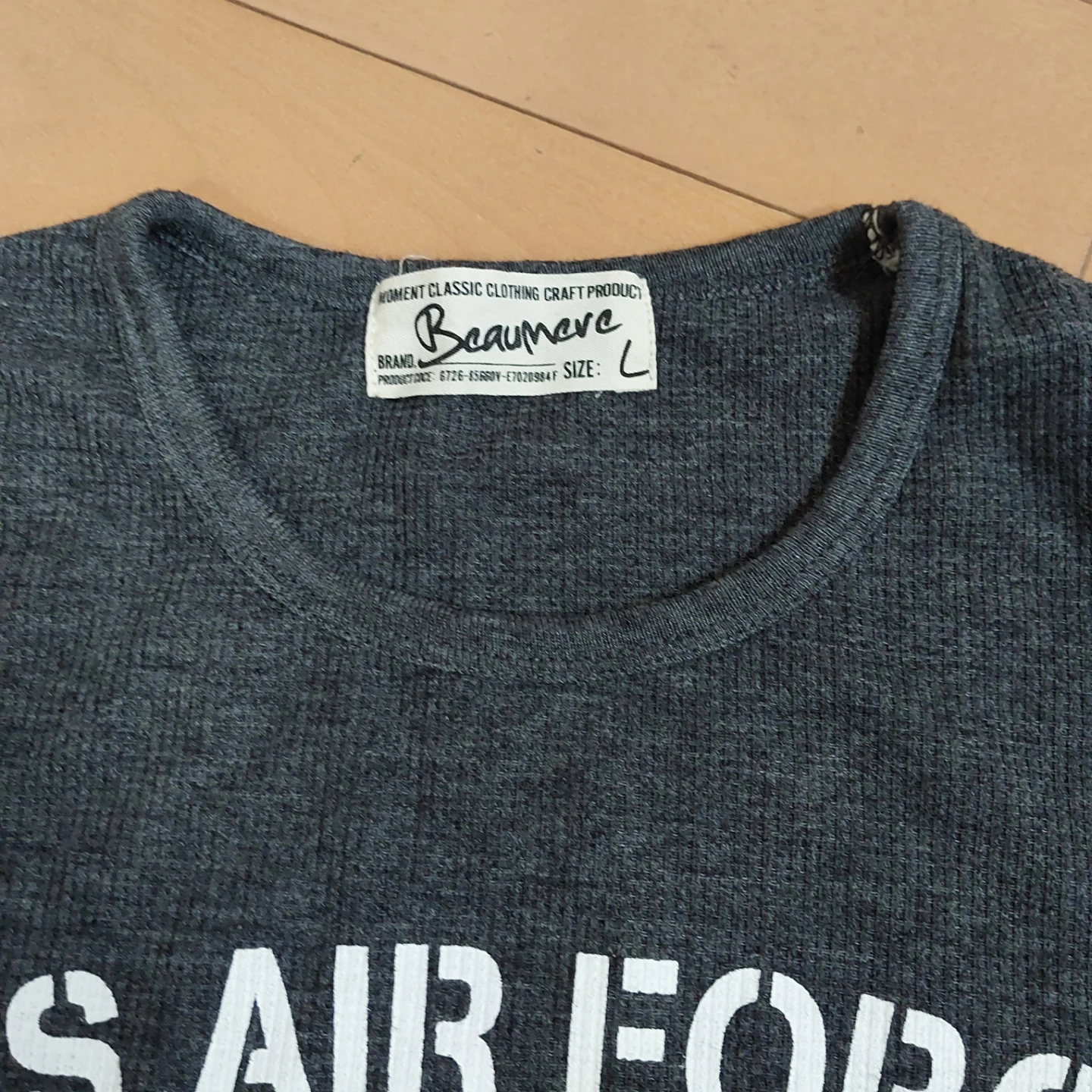 ボーメア U.S.A.F Tシャツ グレー Lサイズの写真4枚目