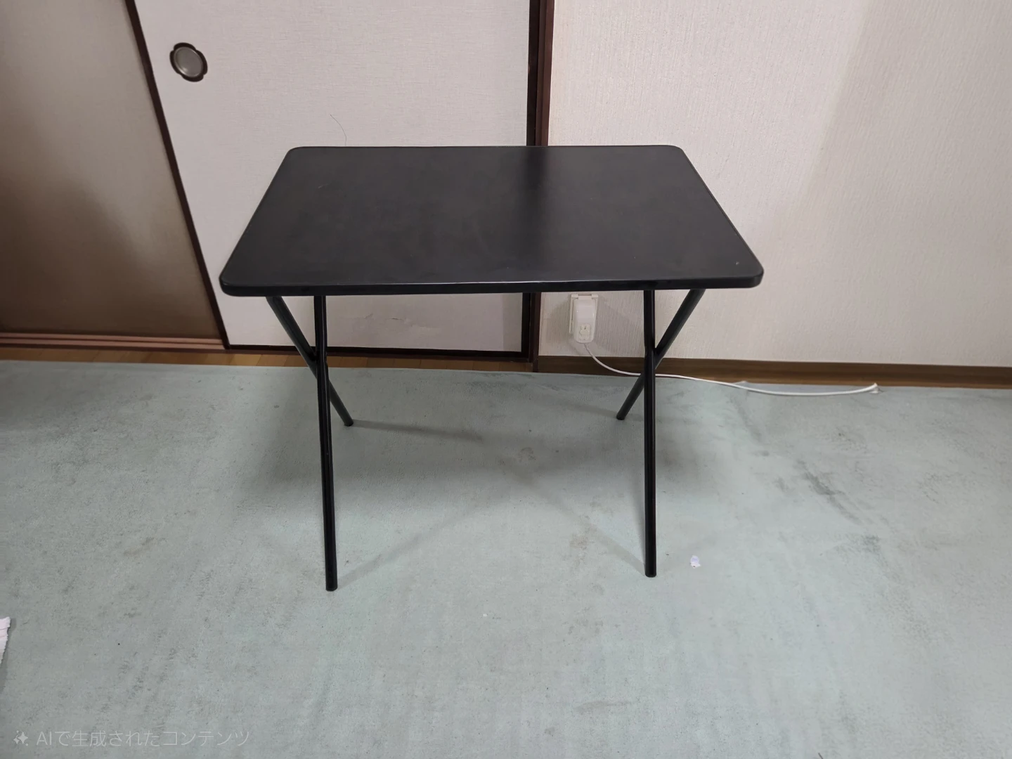 折りたたみデスク ブラック