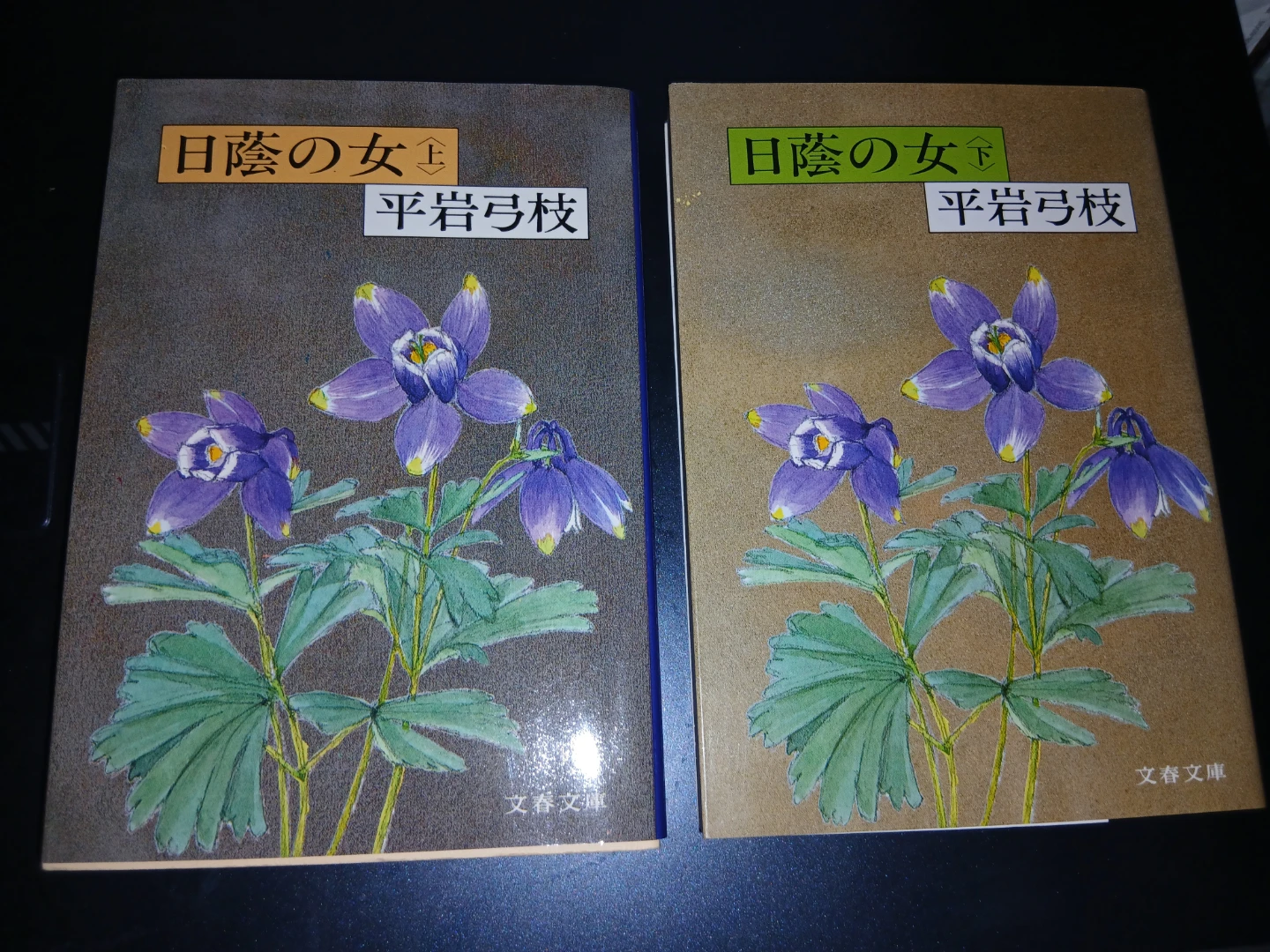 日蔭の女　上巻+下巻　平岩弓枝　他の有料商品とまとめて取引の場合のみ取引します