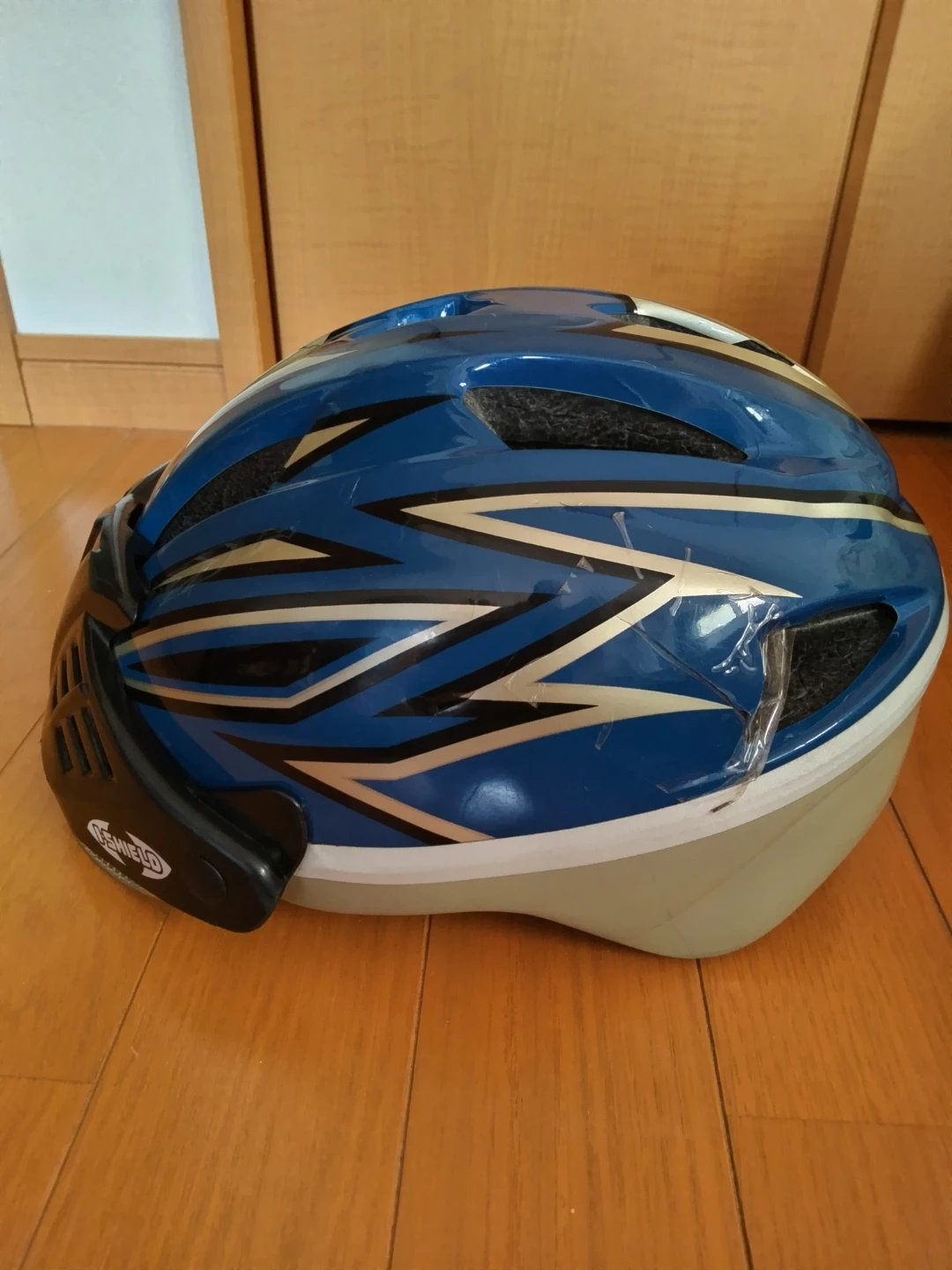 アイデス アイシールドヘルメット Mサイズ ブルーの写真2枚目