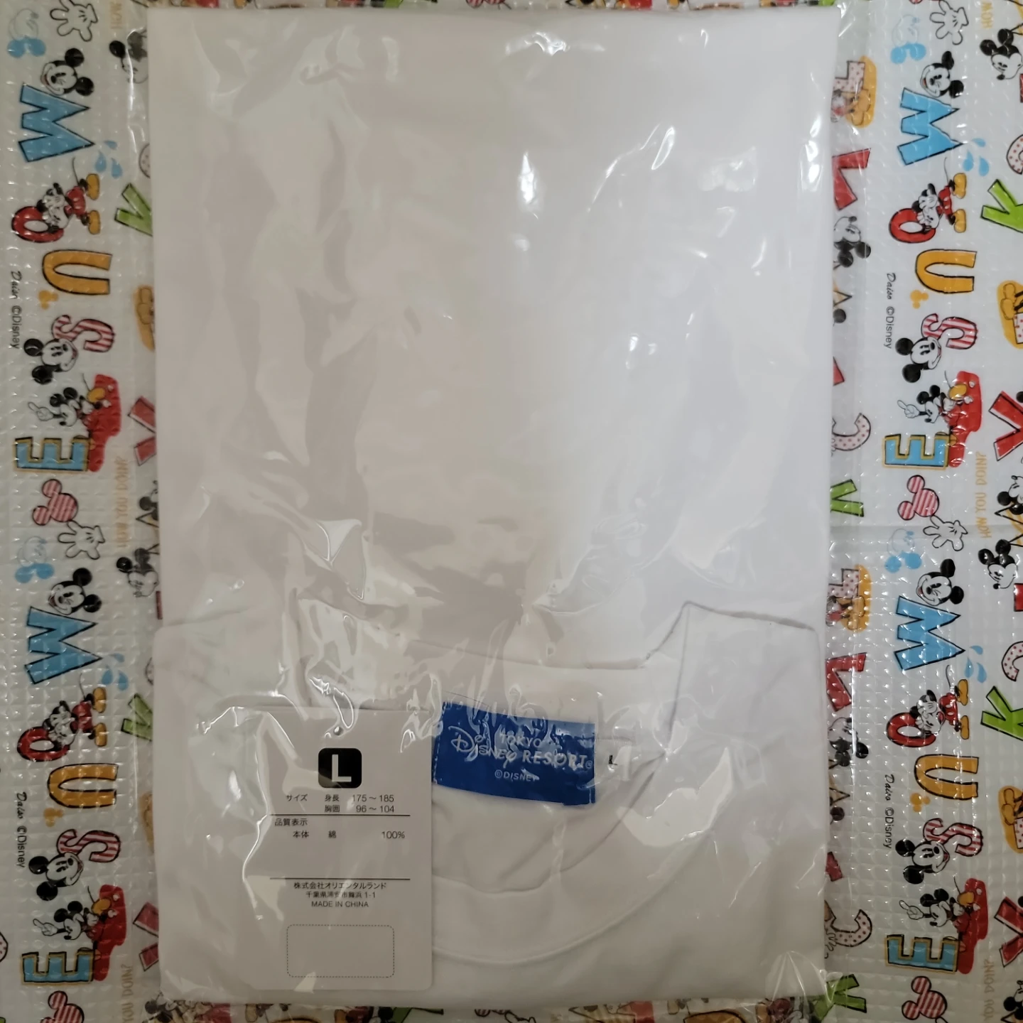 東京ディズニーリゾート Tシャツ Lサイズの写真2枚目