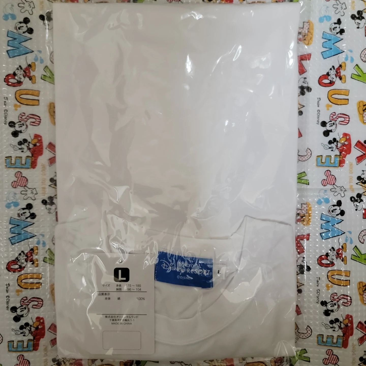 東京ディズニーリゾート Tシャツ Lサイズの写真2枚目