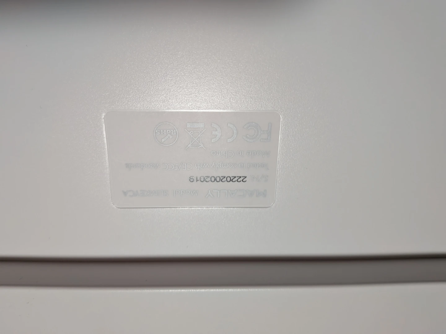 【未使用】Macally SLIMKEYCA 有線キーボード US配列 コンパクトの写真2枚目