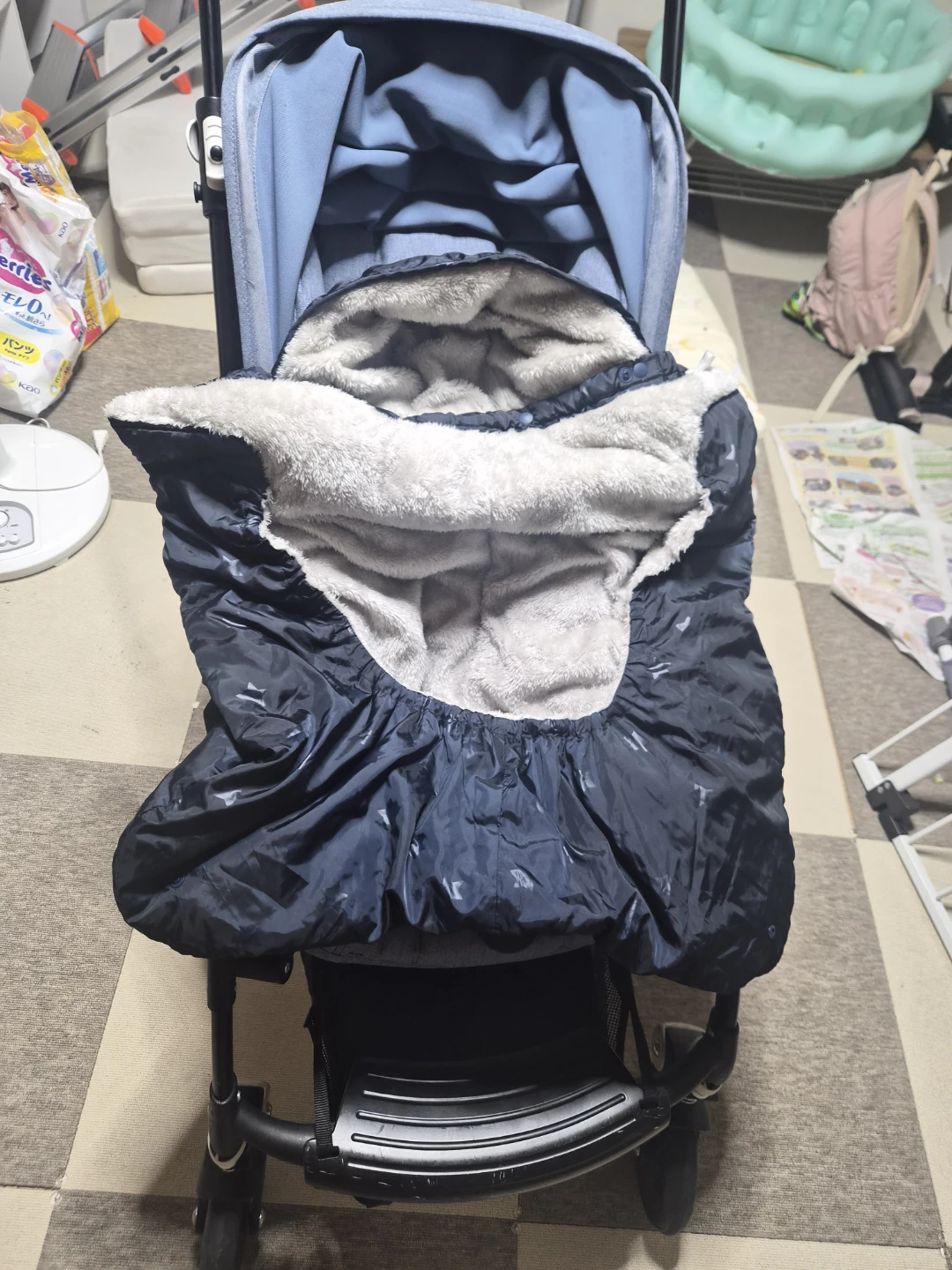 バガブー ビー ベビーカー ブルーの写真8枚目