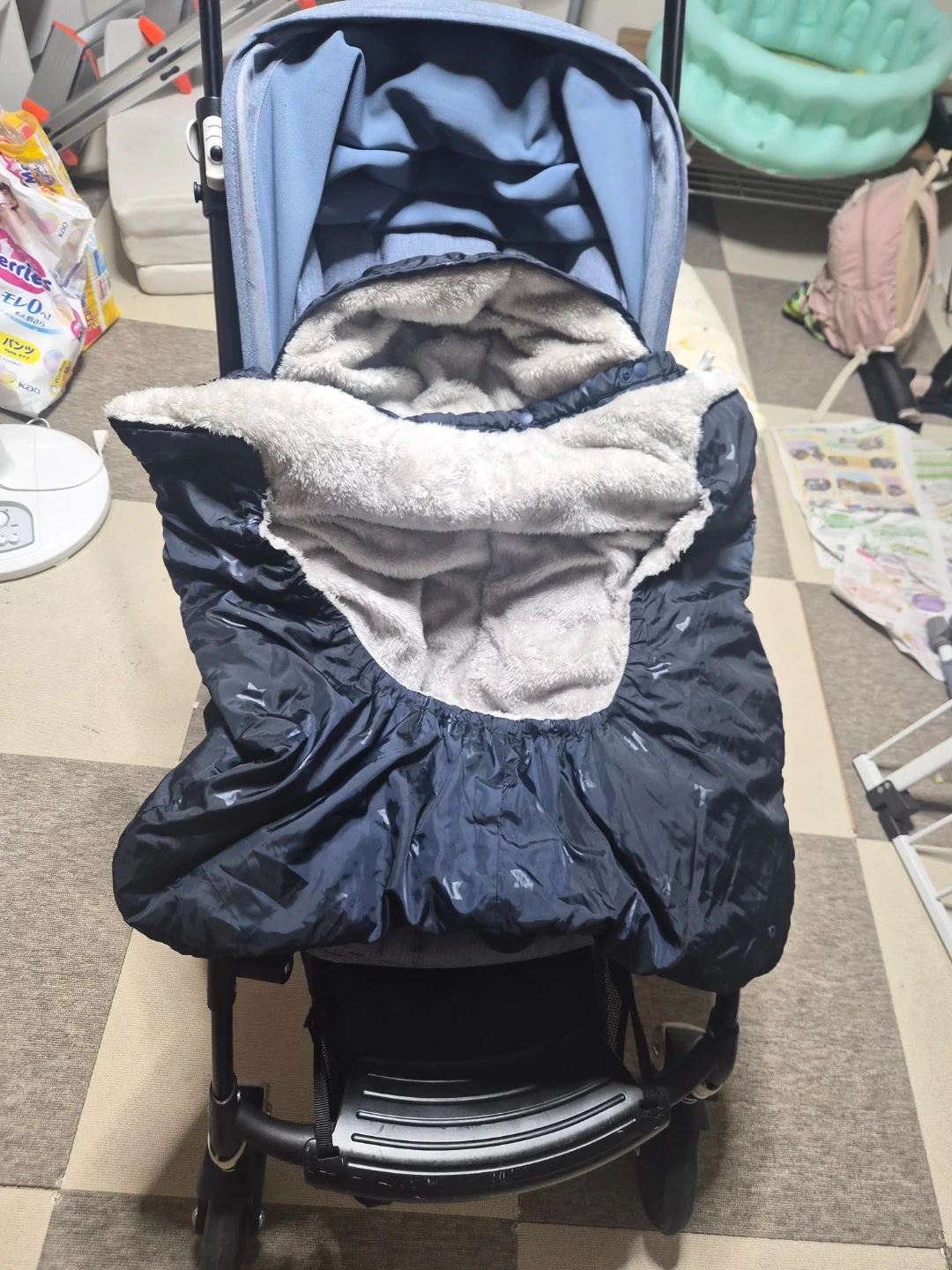 バガブー ビー ベビーカー ブルーの写真8枚目