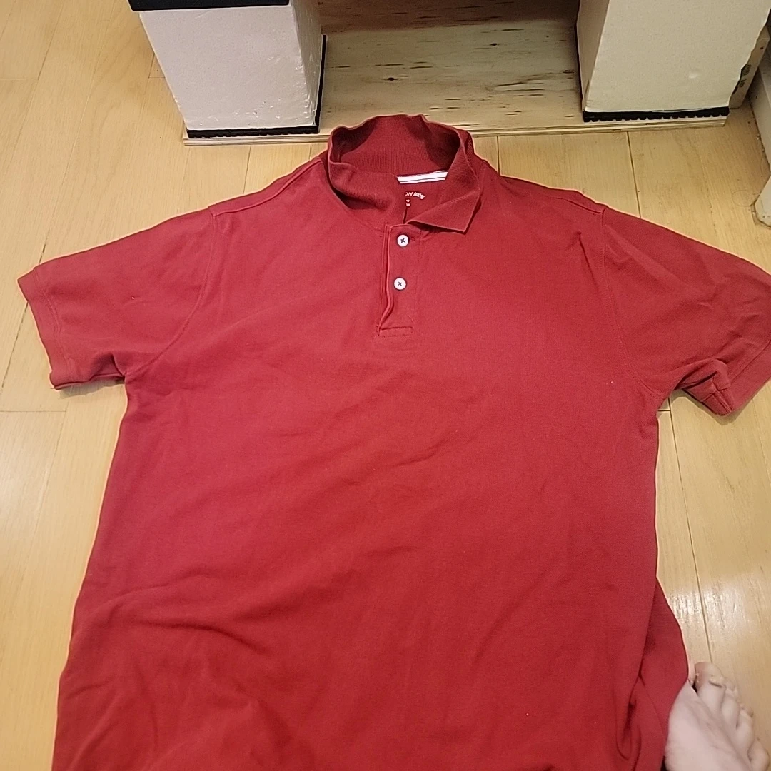 メンズ ポロシャツ レッド