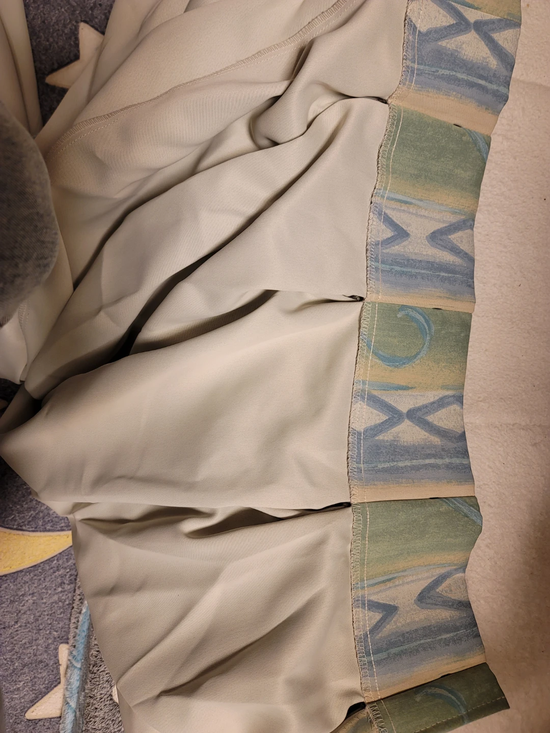 カーテン 2枚セット グリーン系 130cm x 73cmの写真8枚目