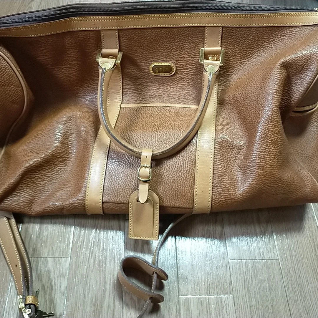 Gigli レザーボストンバッグ ブラウン