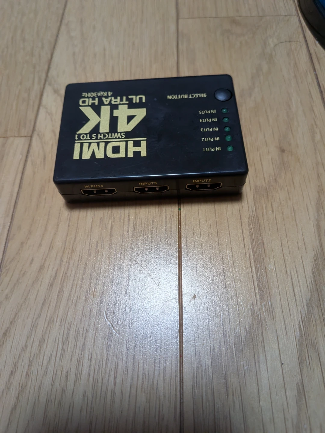 HIDISC HDMI切替器 5入力1出力 4K対応 リモコン付の写真3枚目