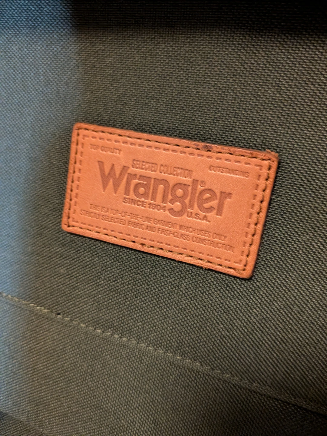ラングラー メッセンジャーバッグ 緑　wranglerの写真5枚目