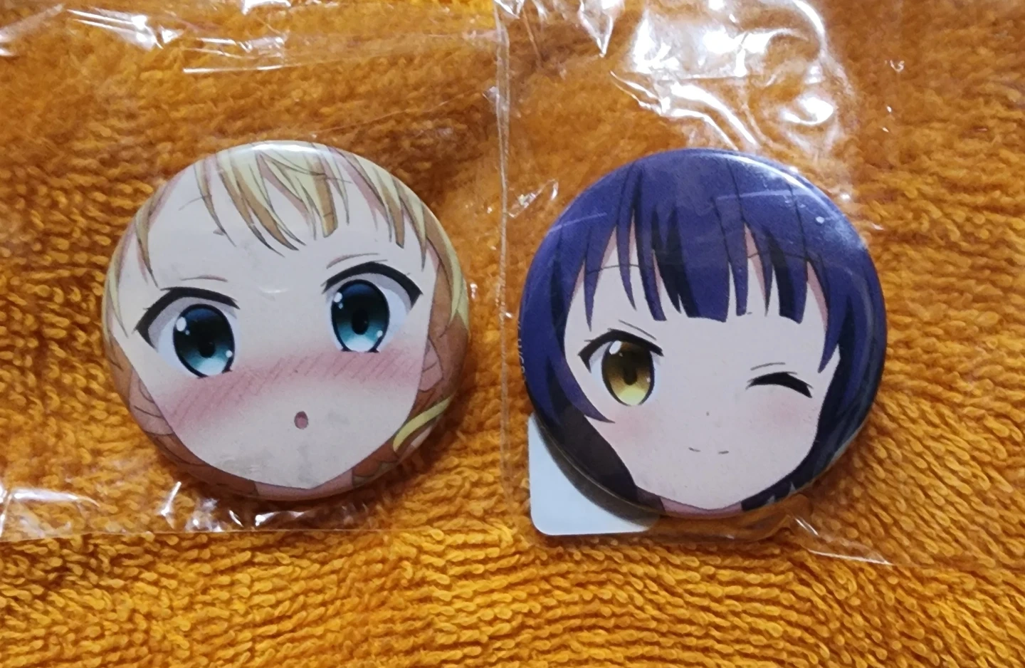 アニメキャラクター 缶バッジ 2個セット