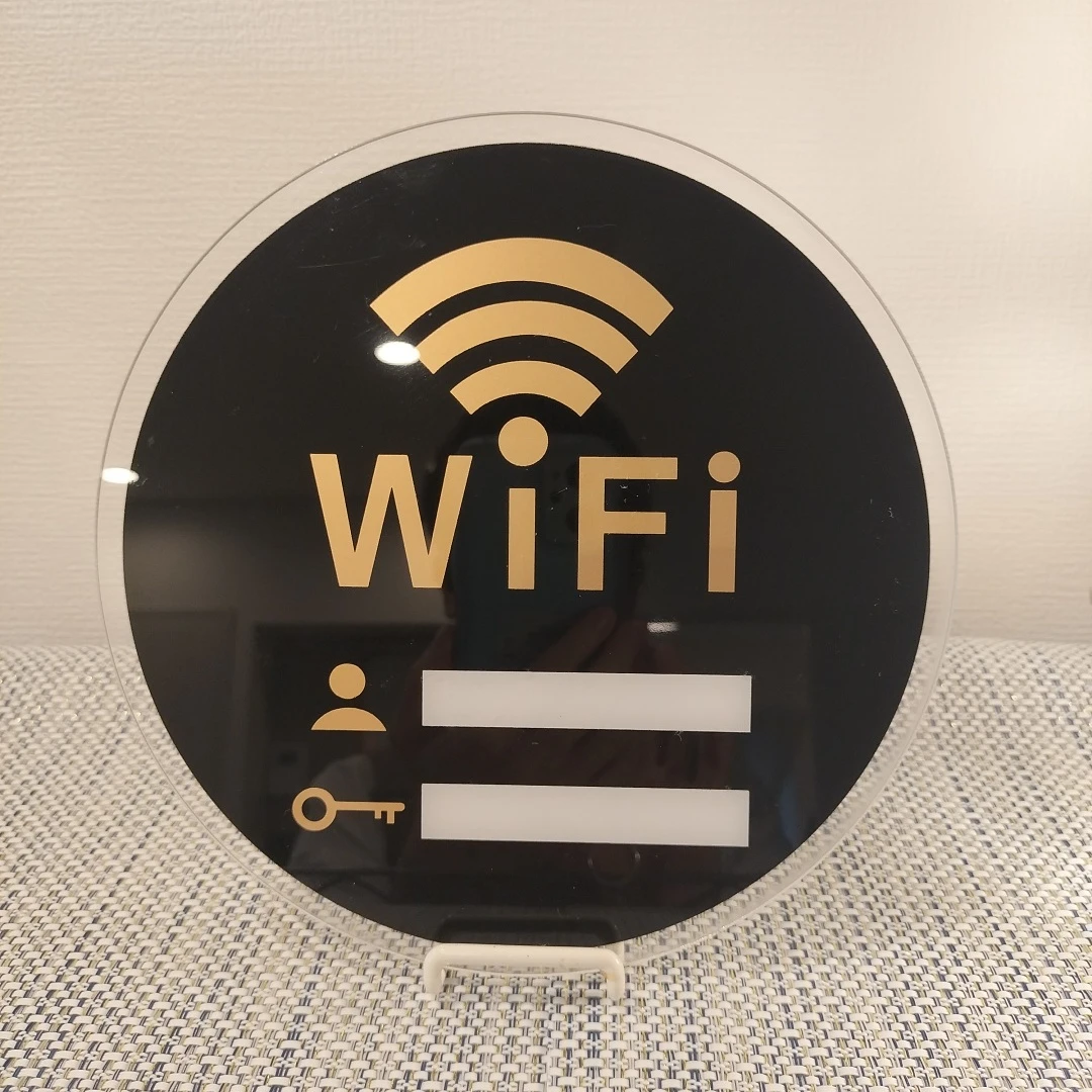 Wi-Fi サインプレート  アクリル製の写真3枚目