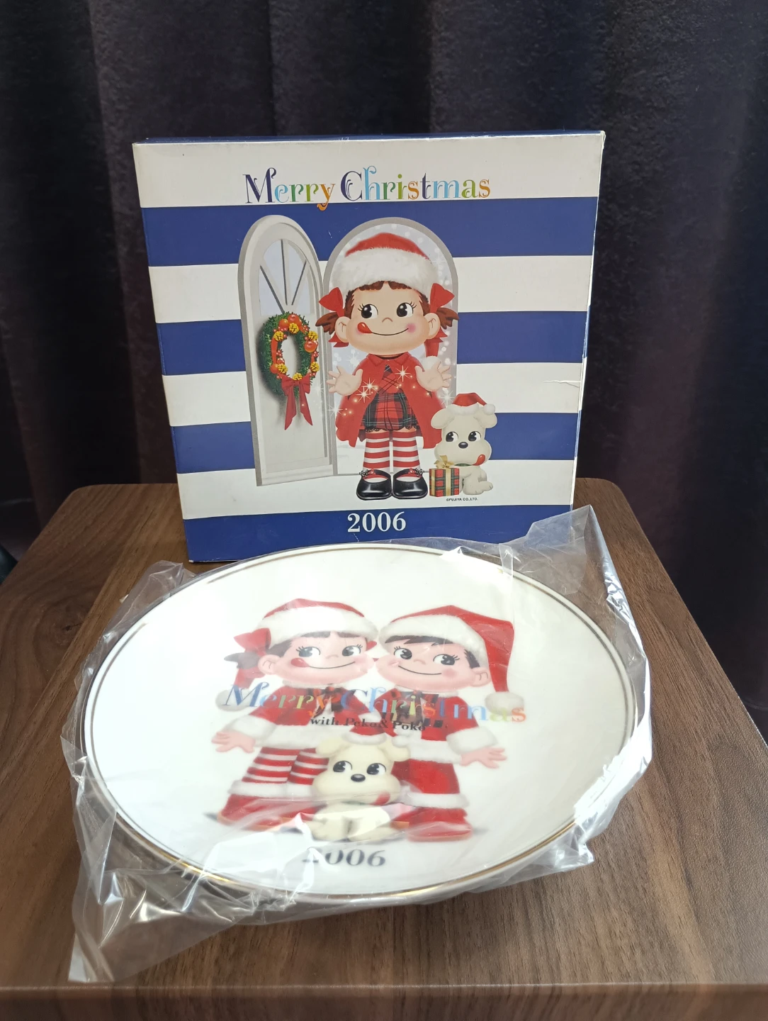 不二家 ペコちゃん 2006 クリスマスプレート
