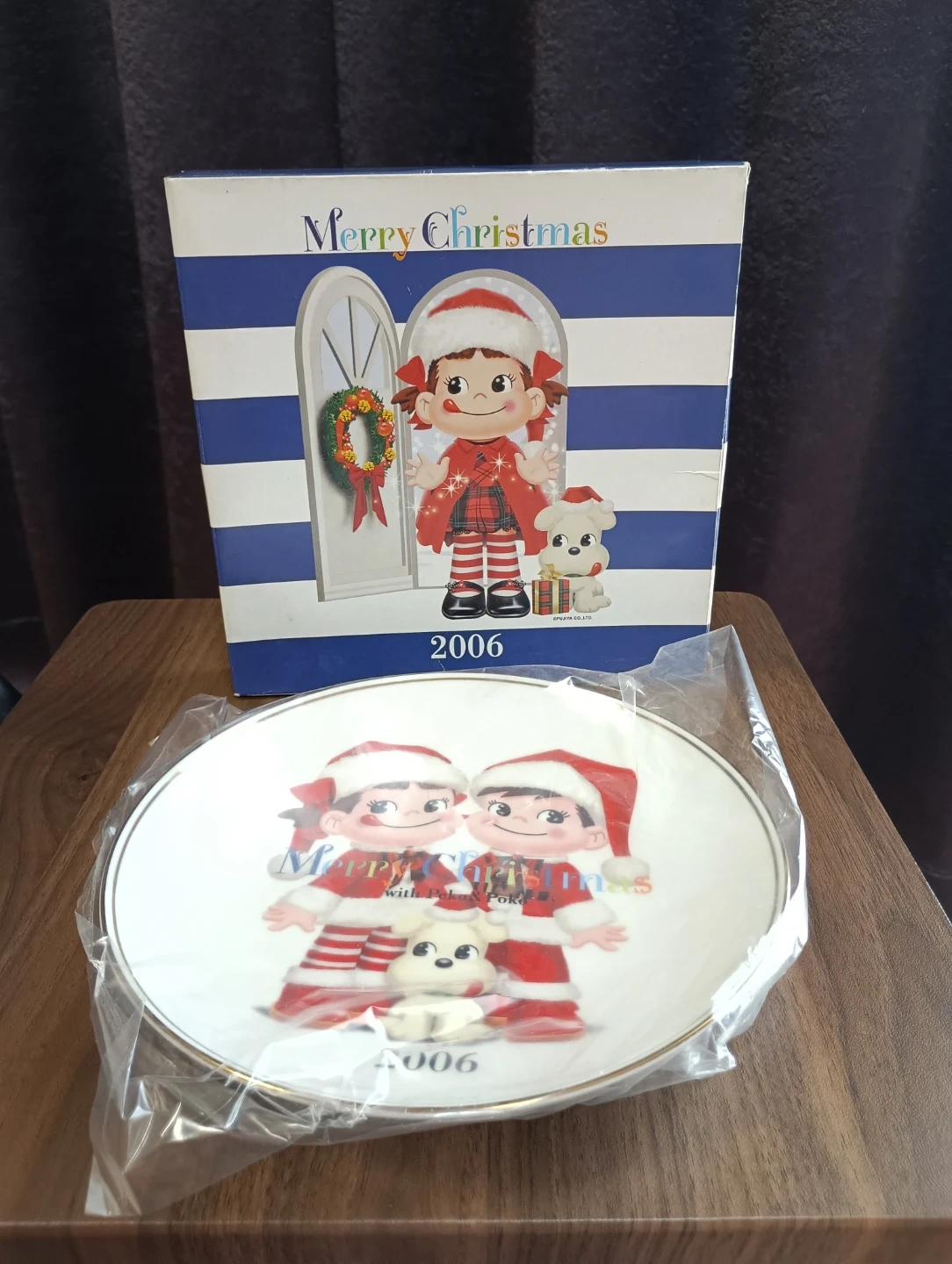 不二家 ペコちゃん 2006 クリスマスプレート