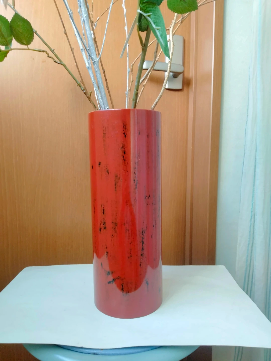 花瓶 フラワーベース 一輪挿し 使用済み 漆器 島安汎工芸製作所 創業大正5年の写真3枚目