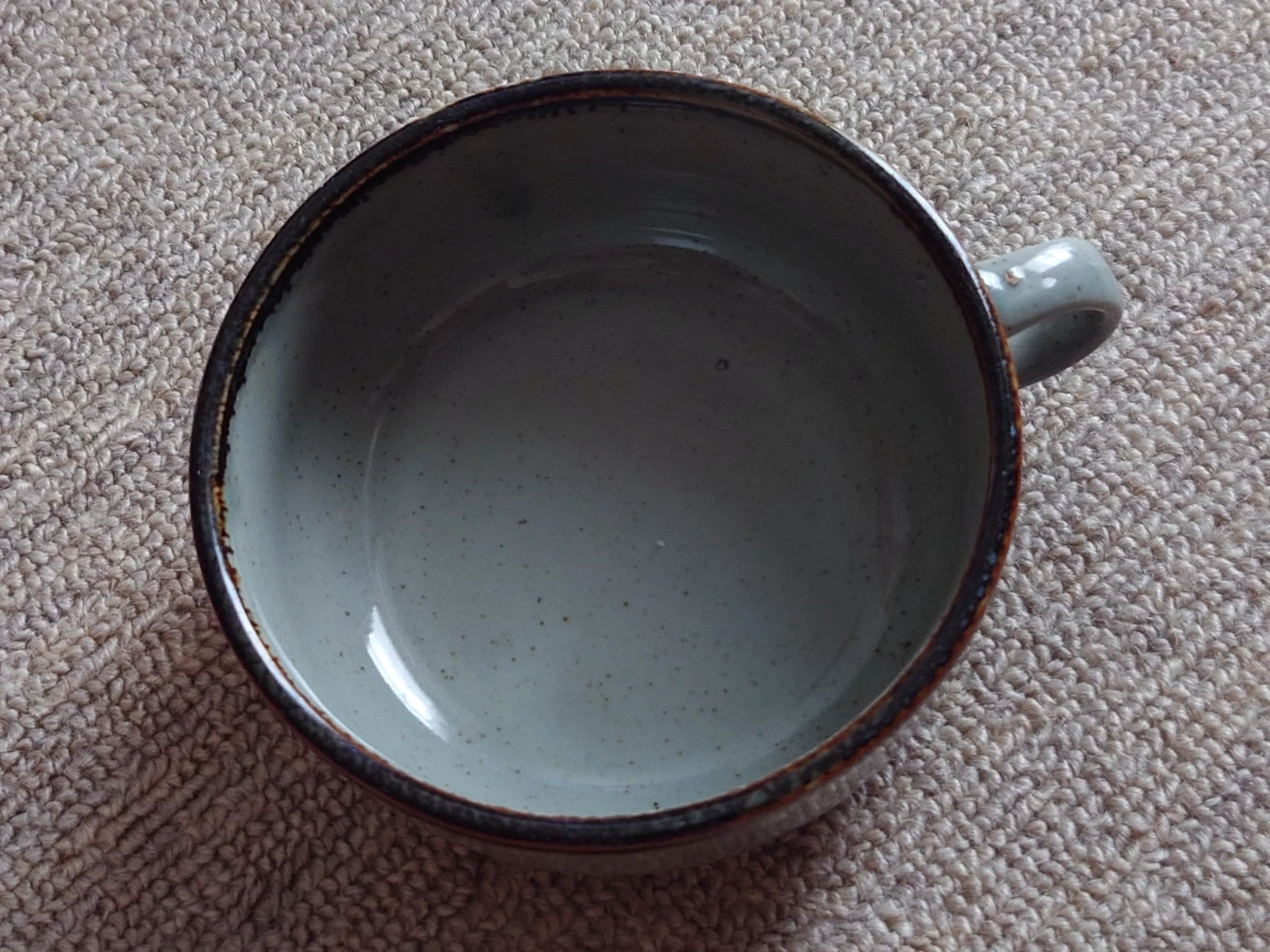 陶器 スープカップ グレー