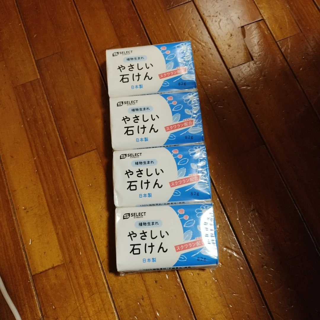 スギ薬局 SELECT やさしい石けん 82g×4個