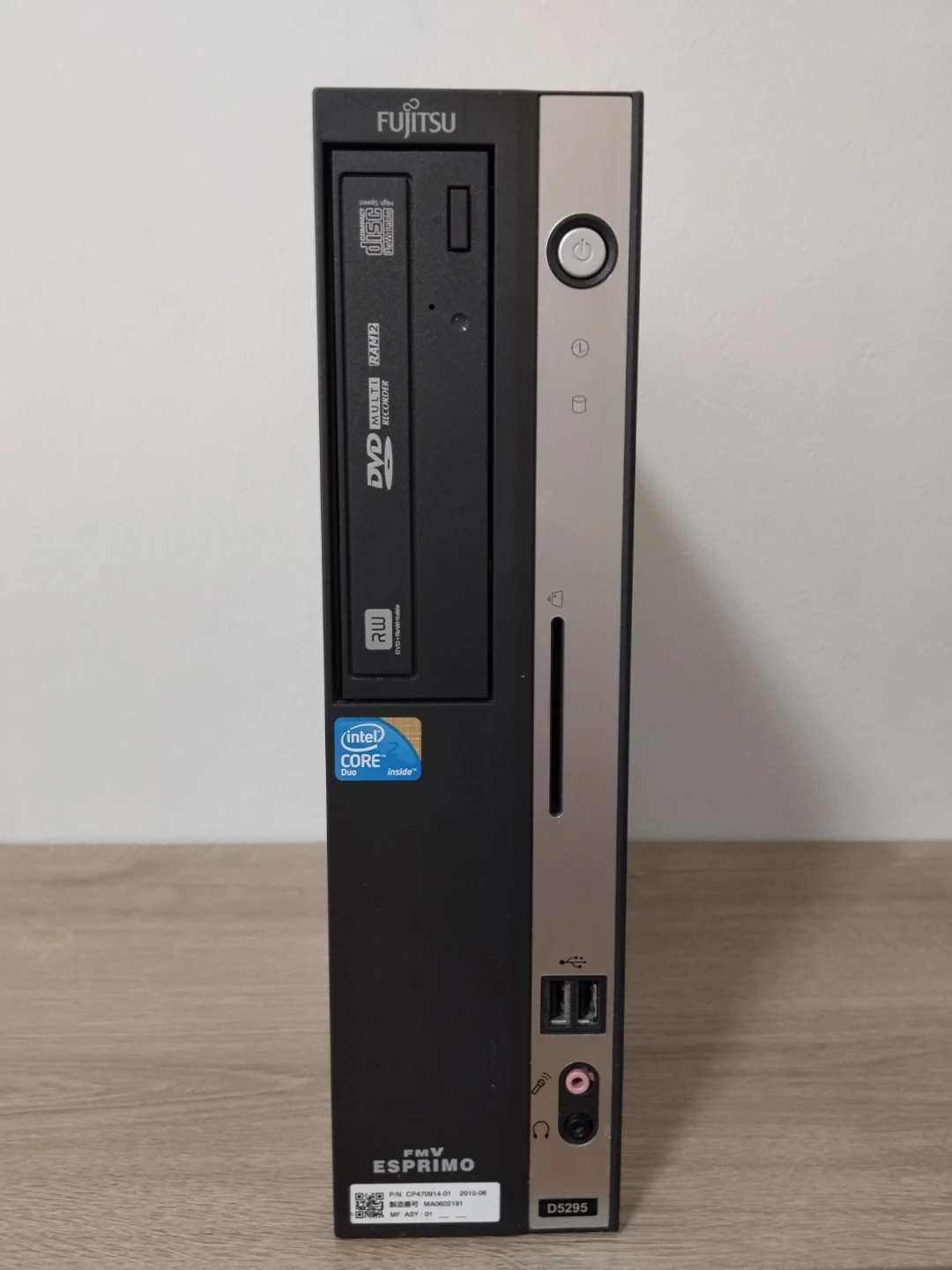 Windows7Pro富士通 PC FMV-D5295 Core2Duo E7500