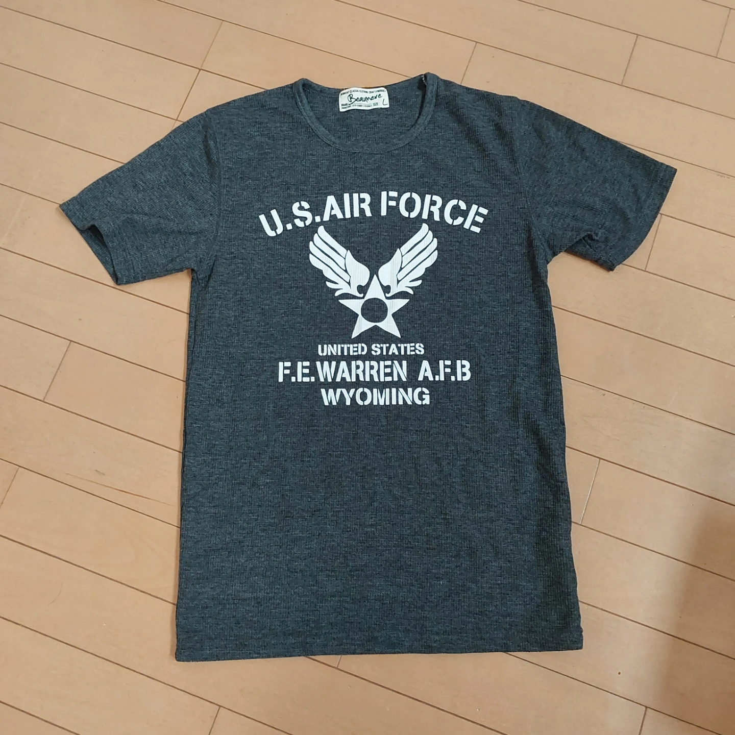 ボーメア U.S.A.F Tシャツ グレー Lサイズ