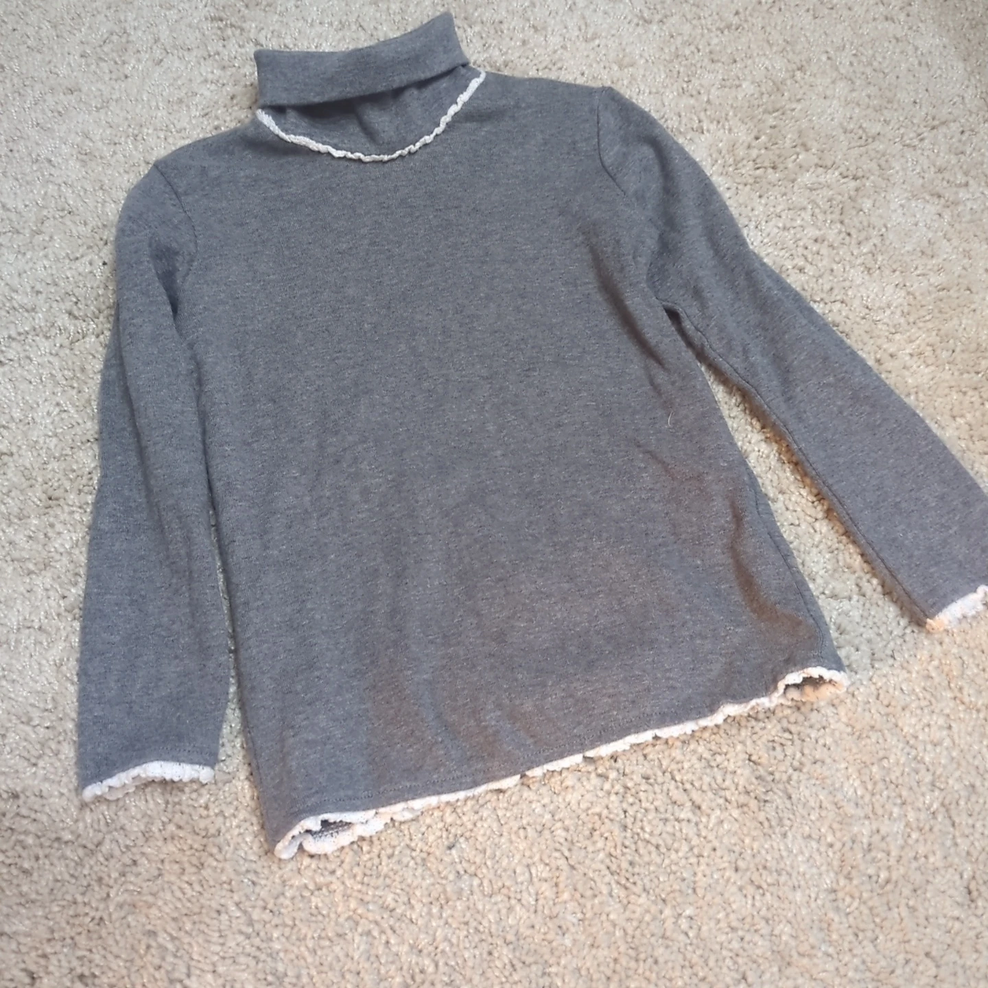 タートルネック　トップス グレー 110cm