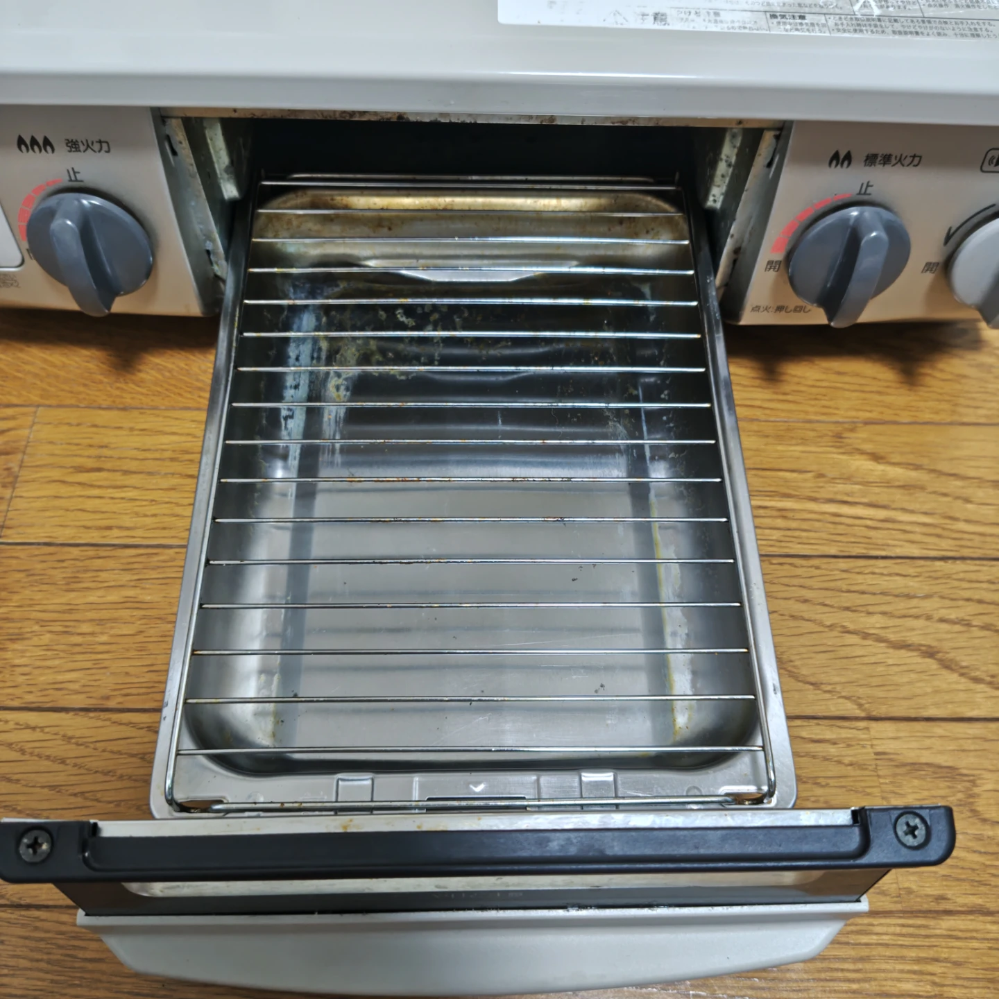 Rinnai リンナイ 二口　ガスコンロ 都市ガス用　KG34NBE ホース付きの写真5枚目