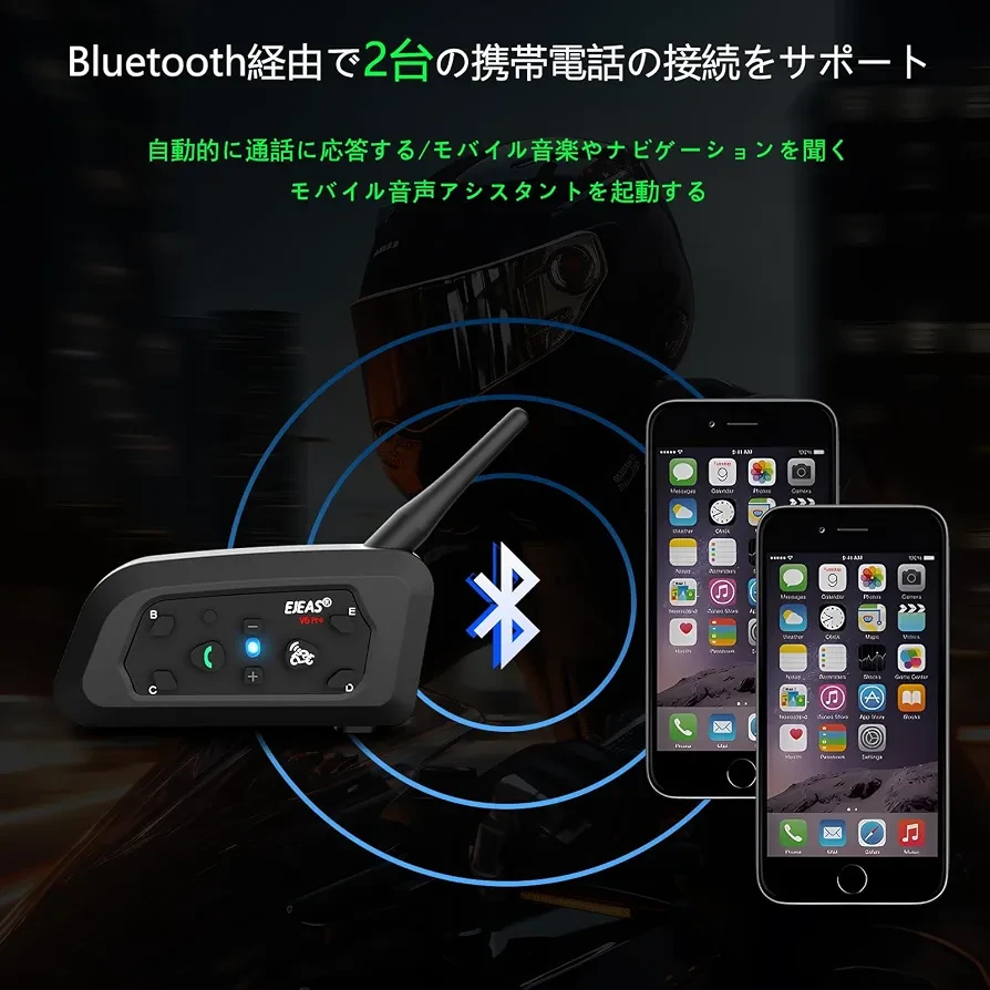 未使用新品　EJEAS V6 Pro+ バイクインカム 防水　の写真5枚目