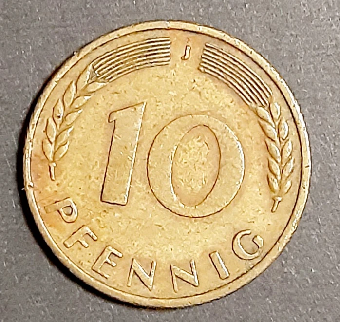 旧貨 ﾄﾞｲﾂ  10ペニヒ硬貨の写真2枚目
