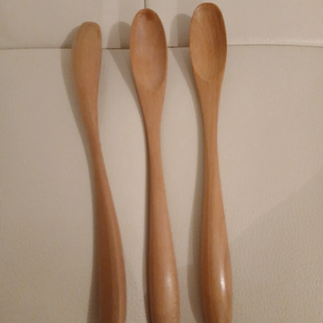19cm 木製スプーン 3本セット カトラリーの写真3枚目