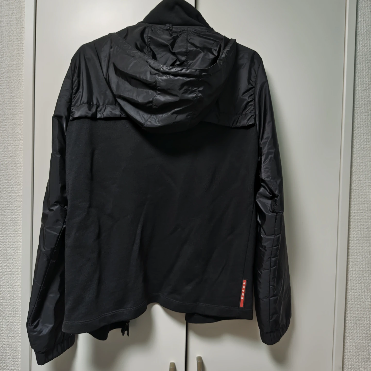 PRADA SPORT ナイロン ジャケット 黒 M フード付き　プラダスポーツの写真10枚目