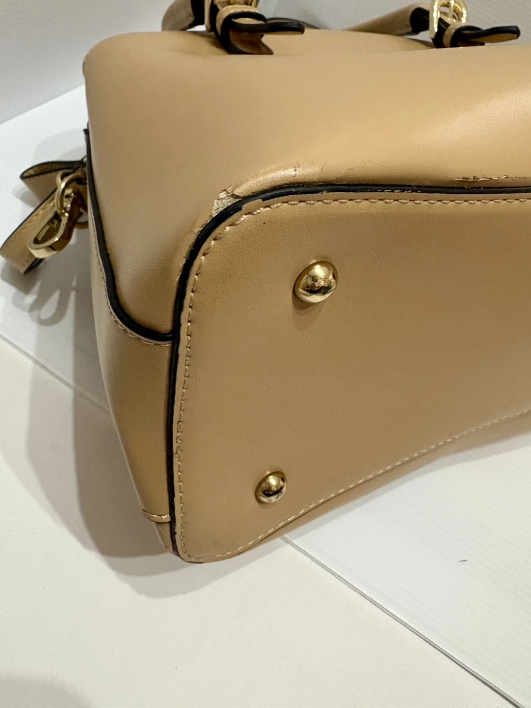 アンドシュエット 2WAYバッグ ベージュ ショルダーバッグ　委託品の写真5枚目