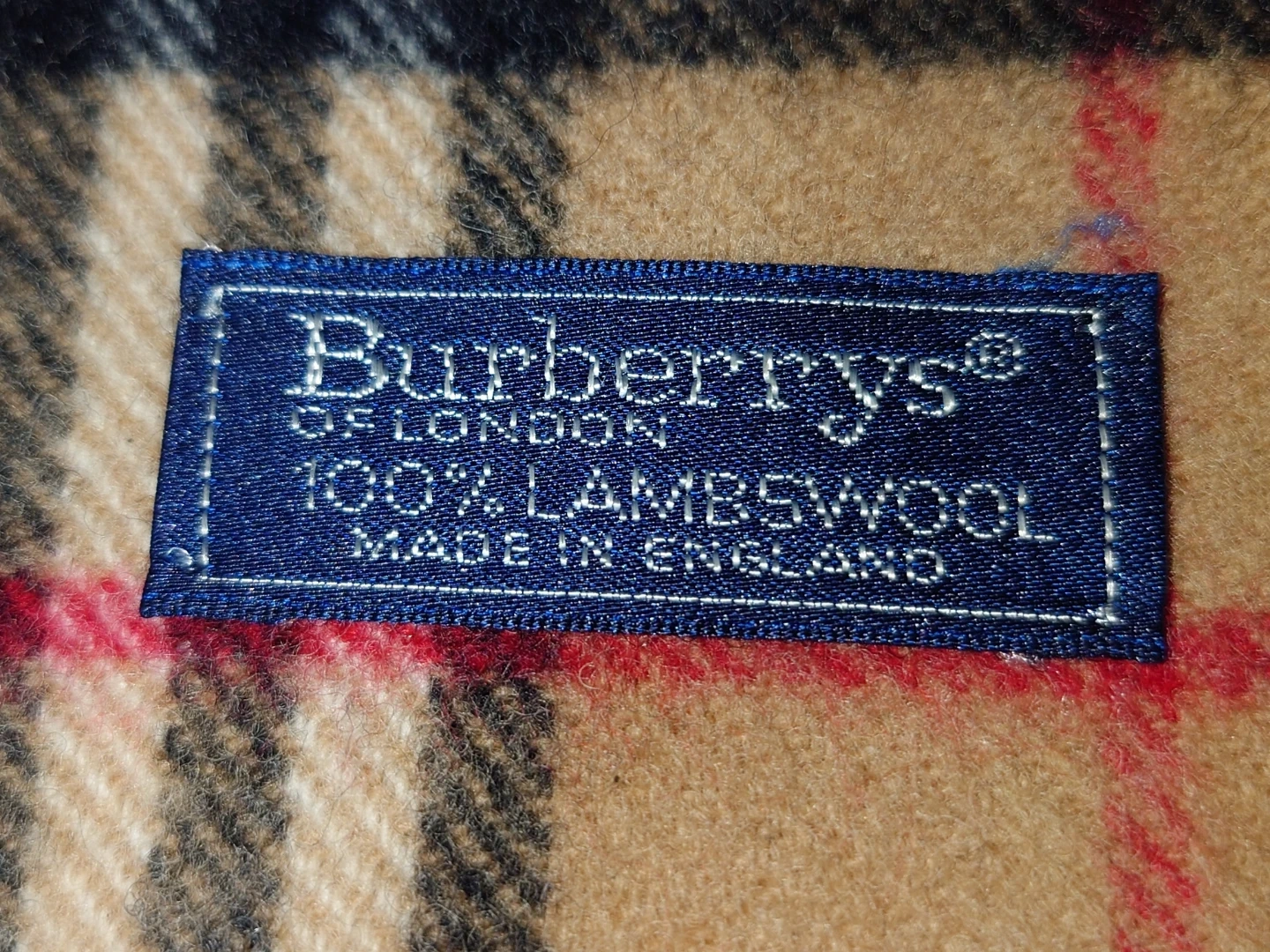 Burberrys バーバリー マフラー ラムウール ノバチェックの写真2枚目