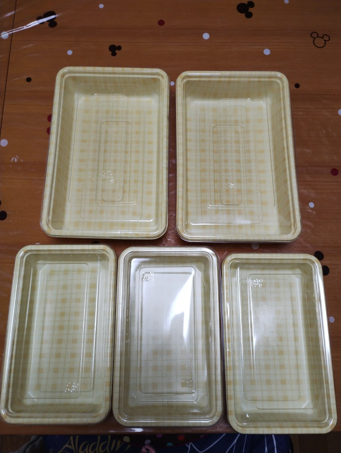 新品未使用★お弁当箱プラスチック容器 5個セット