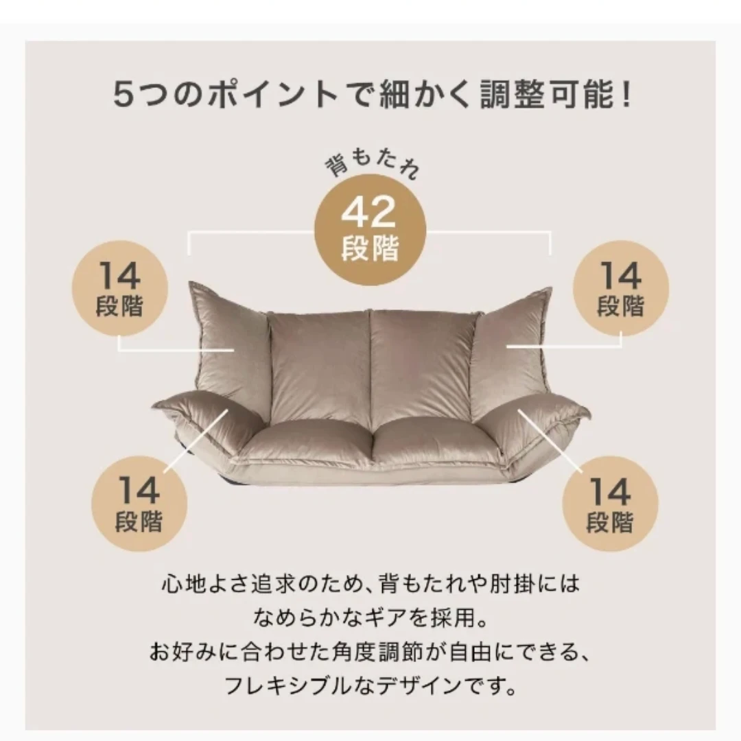 LOWYA　2人掛けソファの写真3枚目