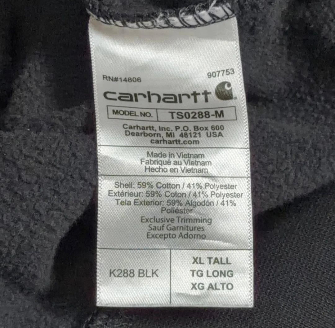 Carhartt パーカー ブラック 袖ロゴ XLの写真10枚目