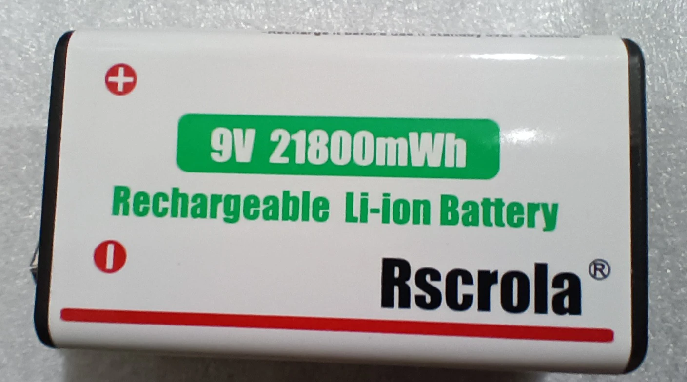 【新品】9V 充電式バッテリー