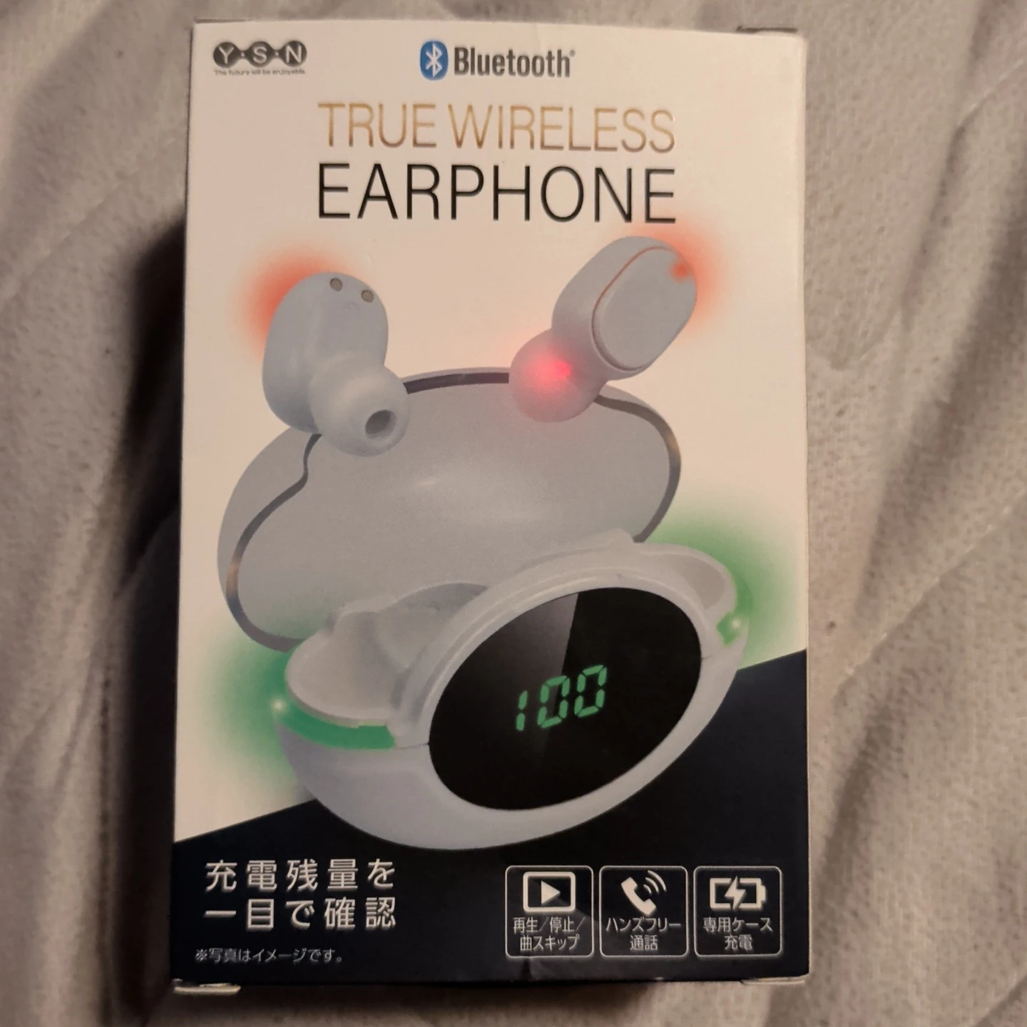 ワイヤレスイヤホン Y80 ホワイト Bluetooth