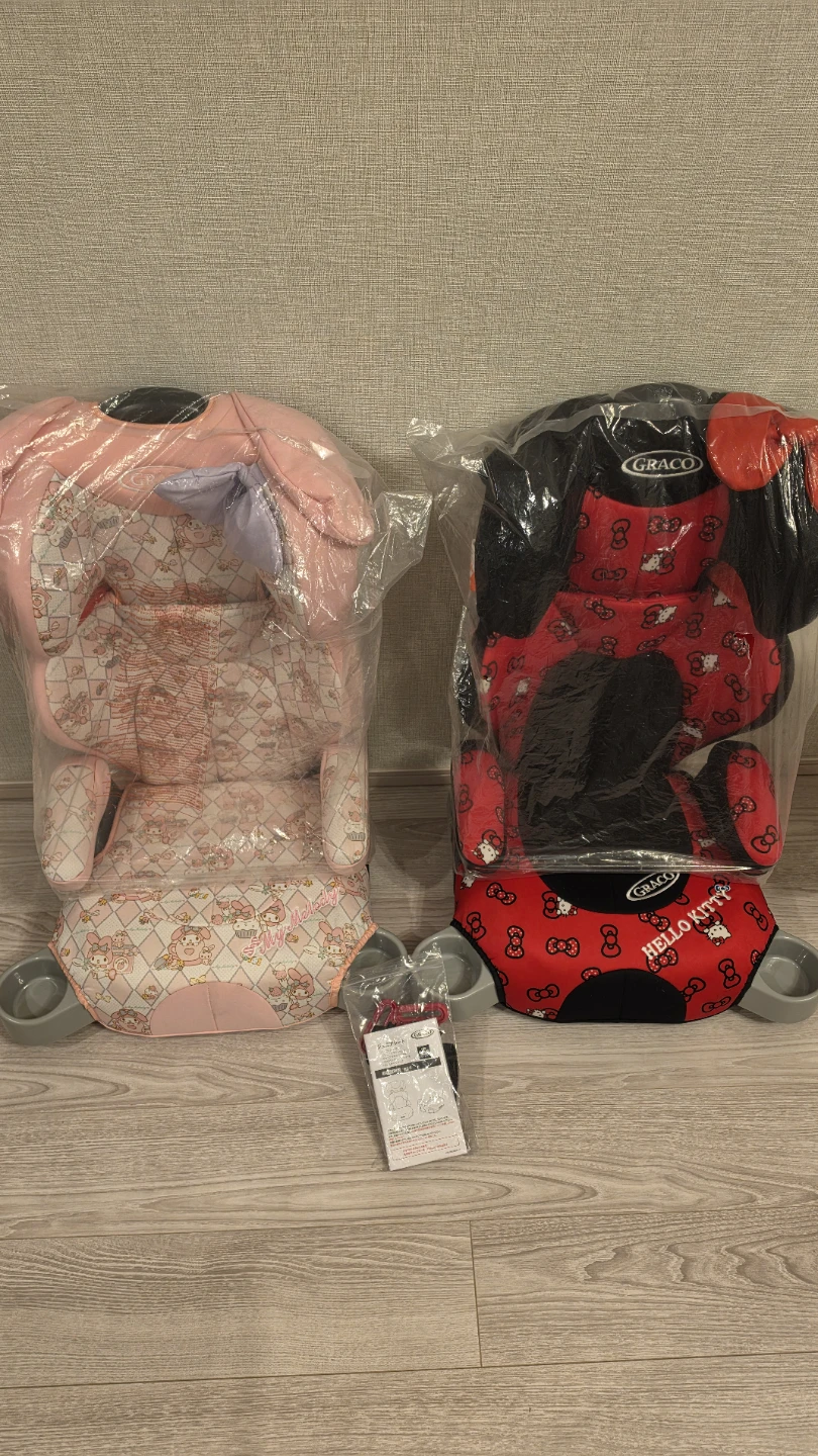 グレコ ジュニアシート 2台セット サンリオ マイメロ ハローキティ