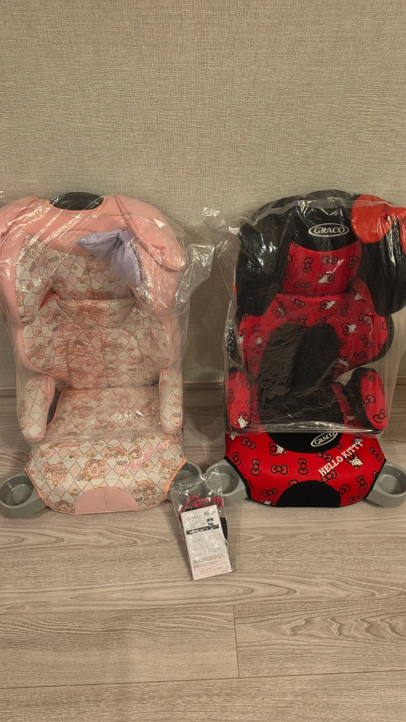 グレコ ジュニアシート 2台セット サンリオ マイメロ ハローキティ
