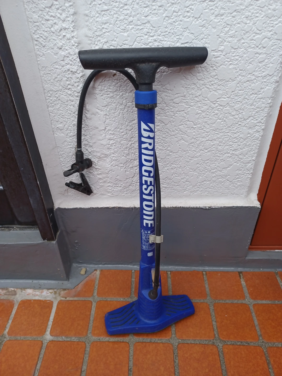 ブリヂストン 自転車用空気入れ ブルー